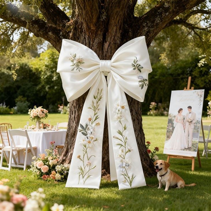 Lazo de tela gigante