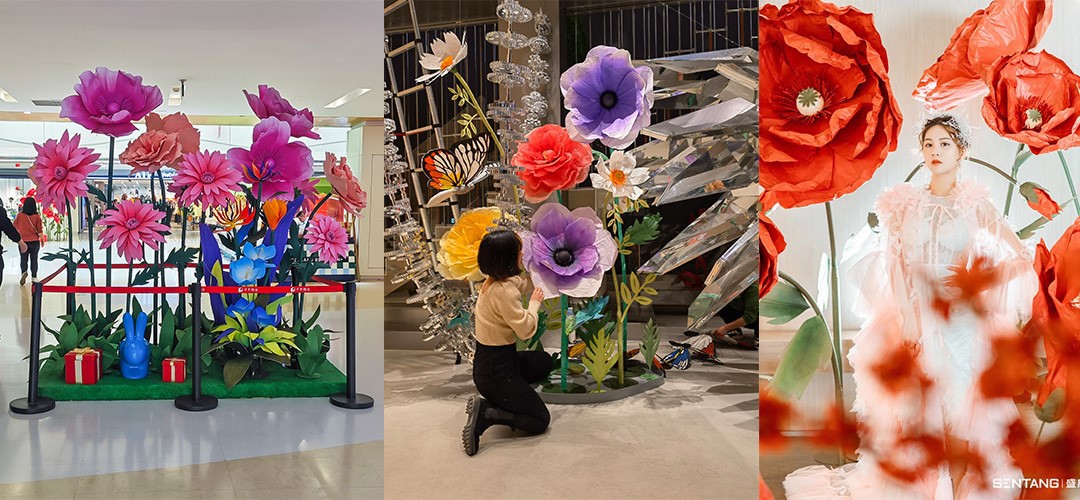 Standing Paper Flowers Standing Paper Flowers