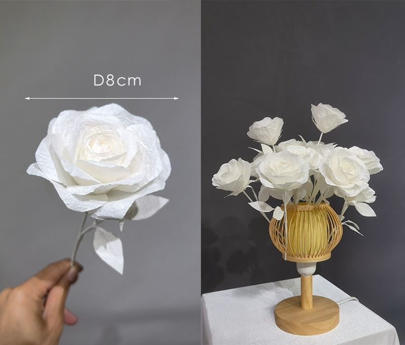 Mini flores de papel para manualidades