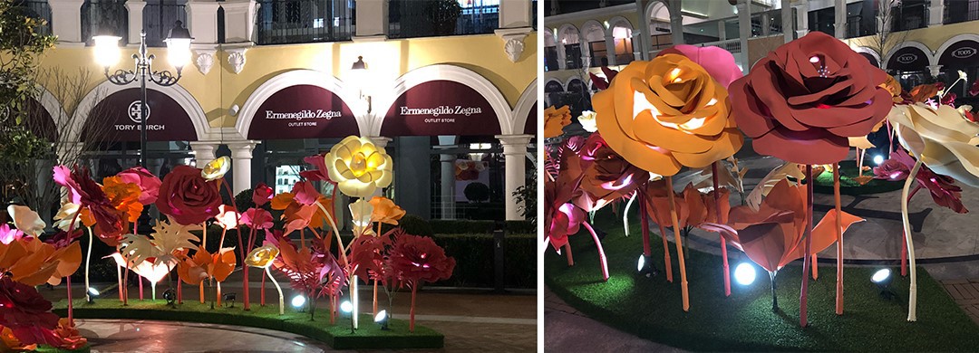 Artificial standing paper flowers Artificial standing paper flowers