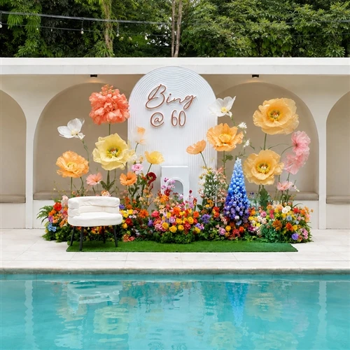 ¿Cómo se hacen las flores gigantes de papel? Del diseño a la producción