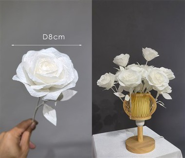 Mini flores de papel para manualidades